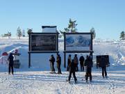 Plan des pistes et signalisation des pistes dans le domaine skiable de Tandådalen/Hundfjället
