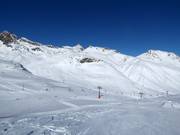 Vue depuis Corviglia en direction de Las Trais Fluors