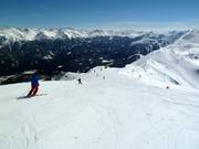 Départ de la piste noire Direttissima (Fiss)