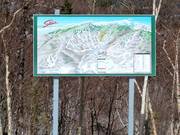 Plan des pistes dans le domaine skiable