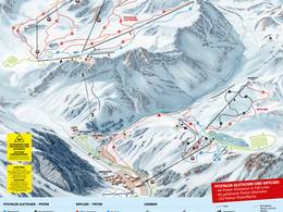 Plan des pistes Pitztaler Gletscher (Glacier de Pitztal)
