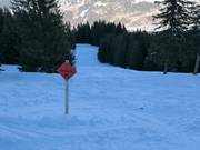 Itinéraire de ski exigeant vers Vandans