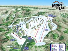 Plan des pistes Mont du Lac