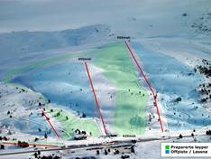 Plan des pistes Breimsbygda – Utvikfjellet