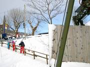 Plus près du téléski, c'est difficile – arrêt de bus au Brüchetallift