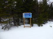 Signalisation des pistes dans le domaine skiable Stoneham