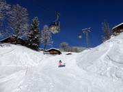 Piste facile Bodmi vers la station de la vallée