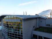 Vue sur la halle de ski depuis l'hôtel Fire & Ice