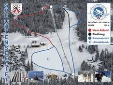 Plan des pistes Spechtenseelift – Pürgg (Stainach-Pürgg)