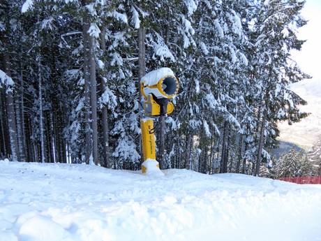 Fiabilité de l'enneigement Val di Fiemme (Fleimstal) – Fiabilité de l'enneigement Alpe Cermis – Cavalese