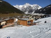 La télécabine du village démarre à la périphérie de Werfenweng.