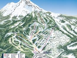 Plan des pistes Mt. Shasta Ski Park