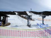 Téléskis d'entraînement à la station de vallée à Nesfjellet