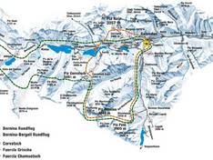 Plan des pistes Bernina Heliski