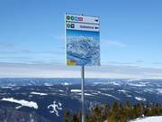 Signalisation sur les pistes à Hafjell