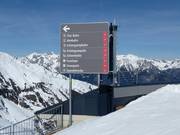 Signalisation dans le domaine skiable Serfaus-Fiss-Ladis