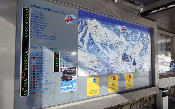 Val di Solda (Suldental): indications de directions sur les domaines skiables – Indications de directions Solda all'Ortles (Sulden am Ortler)