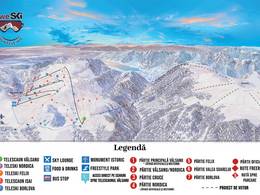 Plan des pistes Muntele Mic