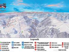 Plan des pistes Muntele Mic