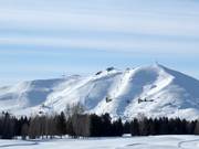 Vue sur le domaine skiable Dollar Mountain à Sun Valley