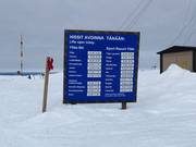 Informations sur les horaires d'ouverture