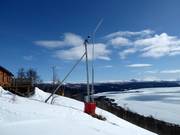 Lance à neige à Tärnaby