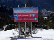 Signalisation des pistes au Feuerkogel