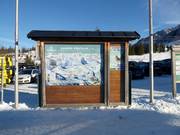 Plan des pistes à la caisse centrale