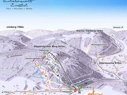 Plan des pistes Pappenheimer Berg – Ernstthal (Lauscha)