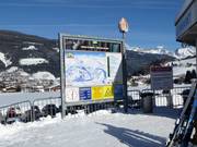 Panneau d'information au télésiège Königslehenbahn