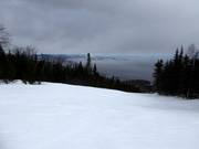 Piste L'Ancrage avec vue sur le fleuve Saint-Laurent