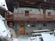 Restaurant Frantze sur la piste de descente vers Champoluc