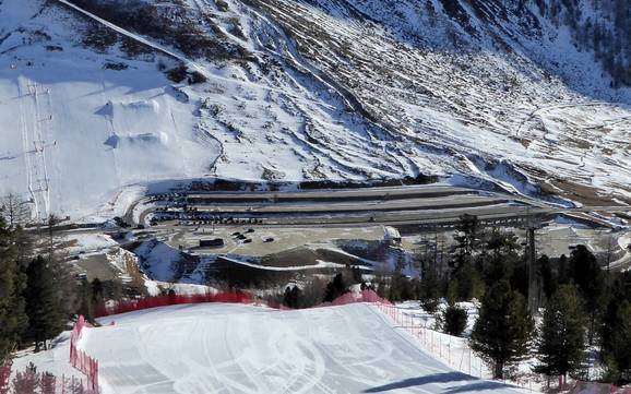 Val Senales (Schnalstal): Accès aux domaines skiables et parkings – Accès, parking Schnalstaler Gletscher (Glacier du Val Senales)