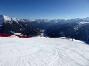 Vue depuis le Cima Vioz sur la Val di Pejo