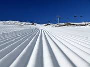 Piste parfaitement préparée dans le domaine skiable de Sillian
