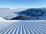 Piste parfaitement préparée dans le domaine skiable Galsterberg