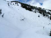 Les pistes difficiles débouchent sur la North Run.