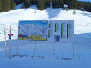 Panneau d'information détaillé avec des informations actualisées sur l'état de fonctionnement