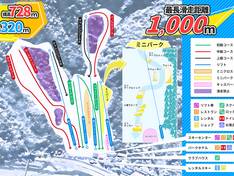 Plan des pistes Kuzuryu
