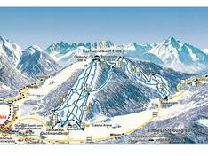 Plan des pistes Hinterfeld – Mösern (Telfs)