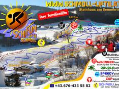Plan des pistes Schmolllifte – Steinhaus am Semmering