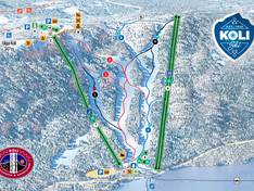 Plan des pistes Ukko-Koli
