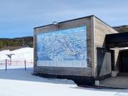 Plan des pistes à la station de vallée