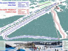 Plan des pistes Toplița