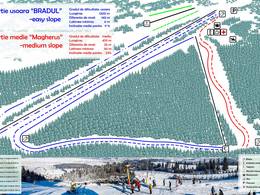 Plan des pistes Toplița