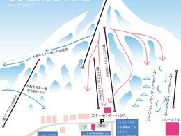 Plan des pistes Makinoiri Kogen (Mt. Kosha)