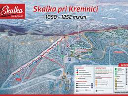 Plan des pistes Skalka