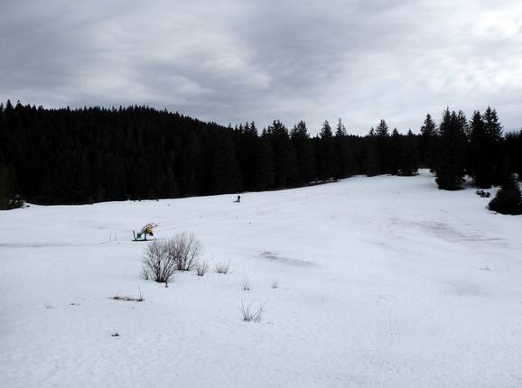 Vue sur la piste de ski Veliko Polje