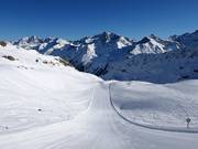 Piste noire Schmugglerpiste au télésiège Weißseejochbahn
