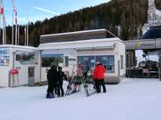 Zone de caisse soignée au Grünboden-Express
